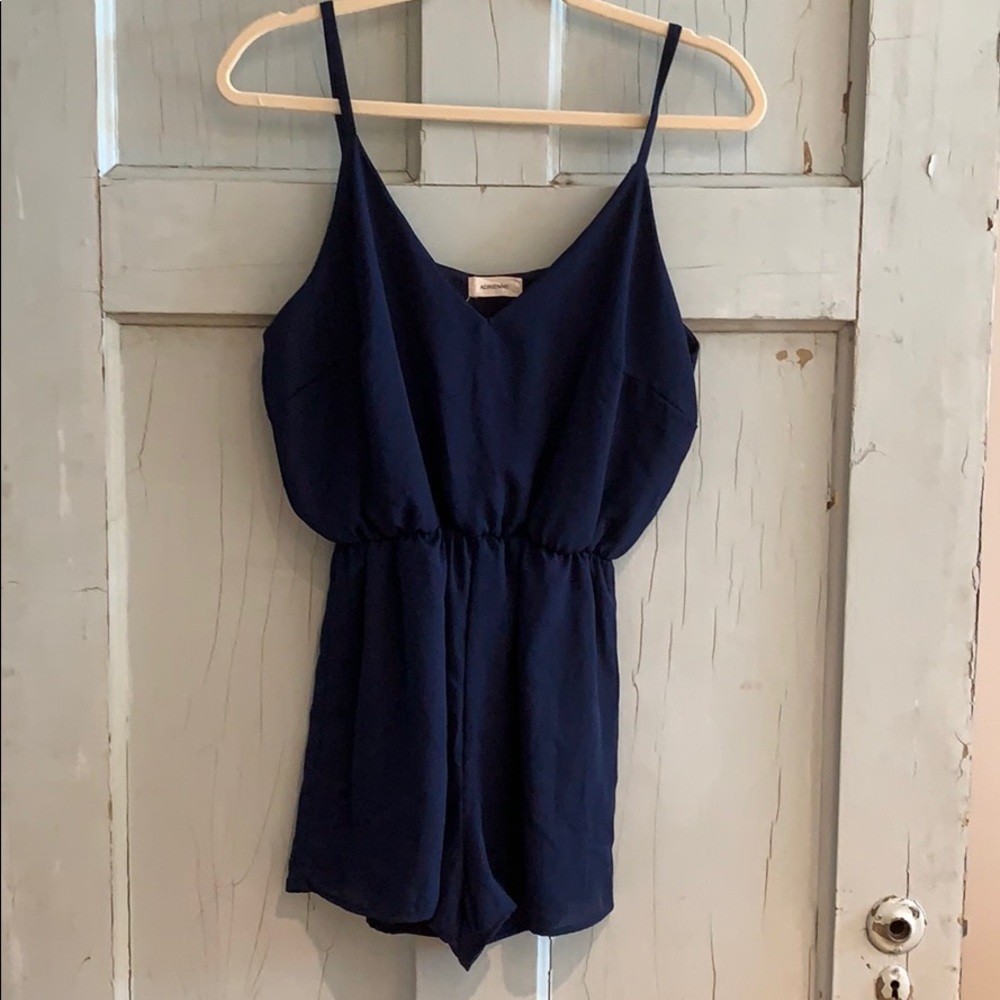 Navy Blue Romper